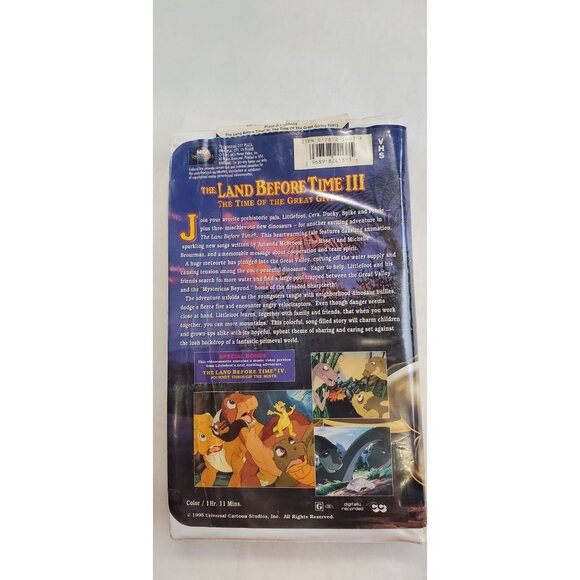 The Land Before Time III: The Time Of The Great Giving VHS Tape 1995 - Picture 2 of 8